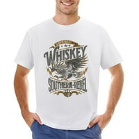 Američki viskijski majica Južna pobunjenika Muška majica pamuk Ležerne prilike kratkih rukava poklon