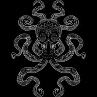 Boja mi hobotnica - svijetlo sive muške grafičke grafičke grafičke tenkove - dizajn od strane ljudi