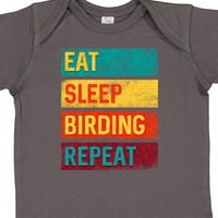 Inktastična ptica Gledanje poklona jesti spavanje Ptice za ptice Ponovite poklon dječaka za djecu ili dječji dječji bodysuit