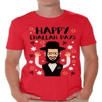 Awkward Styles Hanukkah majica Happy Challah Days majica za muškarce