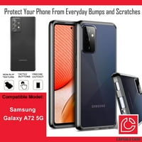 Capsule Case kompatibilan sa Galaxy A 5G [Slatka tanka tanka fit teška muškarci Žene Girly Dizajnirajte zaštitni crni telefonski telefon] za Samsung Galaxy A 5G svi nosači