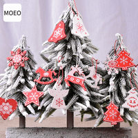 12-komadni ukrasi za božićne stablo, božićno drvce visi snježne pahulje Ljubav anđeo lose Božićni ukras stabla viseći ukras porodične zabave