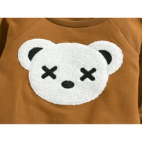 Toddler Baby Dečiji džemper jesen zimski džemper crtani medvjed tiska dugih rukava s duksevima