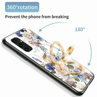 Decaze za Samsung Galaxy A 5G Case Clower uzorak Shoot otporan Silikonski branik sjajan poklopac s dijamantskim