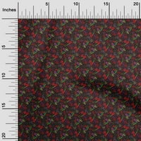 Onuoone Georgette viskoza crvena tkanina geometrijska haljina materijal tkanina za ispis tkanina sa dvorištem širom