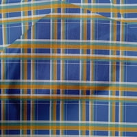 Onuone pamuk poplin plava tkanina madras provjerava šivanje tkanine sa dvoritom tiskanim diy odjećom