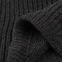 Wendunide majice s dugim rukavima za žene Ležerne prilike za toplu kapuljač kapuljača pletenje džemper