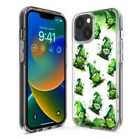 Apple iPhone Mini udara Clear Hibrid Zaštitni telefon Gnomes Shamrock Lucky Green Clover St. Patrick