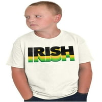 DAN PATRICKS IRISH GREEN GRADIENT CREWNECK T BOY GIRL TEEN BRISKO BRANDS S