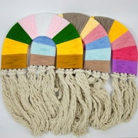 Yoone Rainbow tapiserija Privjesak Prirodni foto rekvizitni prenosivi ručni tkani dugački utkani ukras
