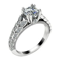 Moda puna dijamantna ljubav imitacija cirkonskih prstena za angažman prsten nakit pokloni prstenovi za žene prstenovi tinejdžerske djevojke