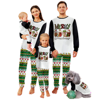 Porodična božićna pidžama Podudarni setovi Klasične gornje i karirane hlače Xmas dugi rukav PJS za muškarce Žene Parke sa djecom