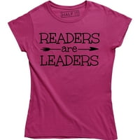 Čitatelji su lideri smiješni bibliotekarski učitelj Engleski čitanje biblioteke