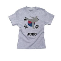 Južna Koreja Olympic - Judo - Zastava - Silueta Boy's Pamučna majica