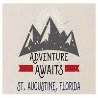 St. Augustine Florida Suvenir Frižider Magnet Avantura čeka dizajn