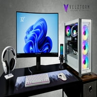 Velztorm Argenti Custom Custom Godine Gaming Desktop, Nvidia GeForce RT Ti, WiFi, Bluetooth, 1xUSB 3.2, 1xUSB 3.0, Pobeda Početna)