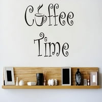 Naljepnica naljepnica za ljuštenje i stick zid: Vrijeme kafe Kuhinja Stilran dekor slika Art Vinil Mural