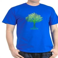 Cafepress - Tree Hugger Rainbow Tamna majica - pamučna majica