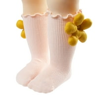 Dječji dječaci dječaci Djevojke Socks Soft Dno cipele Cvjetni ukras princeze čarape