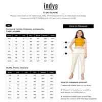 Indya ženska zelena cvjetna granica tiska Maxi suknja