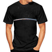Zvjezdana neba Muška majica krasta rukava Klasika Atraktivna dizajnerska majica za prijatelje za poklon
