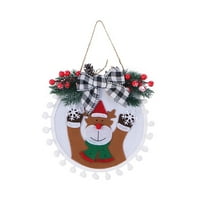 Božićni ukrasi Božićni ukrasi Božićni vijenac Santa Snowman Resenders Božićno drvce Viseći privjesci