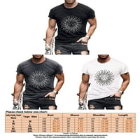 Avamo muški baggy kratki rukav bluza mišića Ljetni vrhovi Fitness Gym majice
