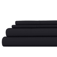 Udobna nadstrešnica - Čvrsti crni posteljini od mikrovlakana za posteljinu Twinxl veličine
