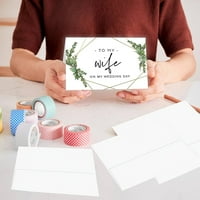 Dan vjenčanja Poklon kartice set sa kovertama skupom geometrijske moju ženu muž mama tata svekrva svekrva