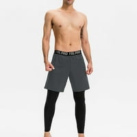 Levmjia Hlače za žene plus veličine Sjetljine ljetni muški sportski kratke hlače Lažni dvodijelni anti-peep
