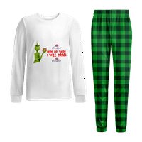 Podudaranje kućnih ljubimaca Pajamas pamuk PJS Holiday Padnjama Setovi za spavanje Veličina 110-170