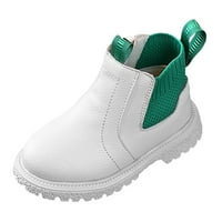 Visoke čizme za djevojčice Kišne čizme Veličina Big Kid Girls Boys Dječji čizme za gležnjeve Dječje cipele s niskim potpeticama Modni bočni patentni patentni patentni patentni strojevi