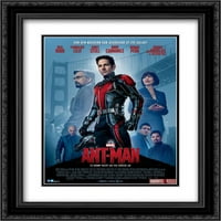 Ant-Man dvostruki matted crni ukras uokviren filmski poster Art Print