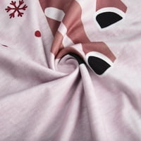 Porodična božićna pidžama plairans i pruge Child Deching Dugi rukav Xmas Štampana kućna odjeća Pajama odijelo Top + hlače odijelo roditelj-dijete odijelo