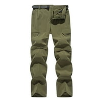 Muške-kabriolet-planinarske hlače Brzo suho lagano zatvaranje pantalone za prozračne gaće za vanjsko, ribolov, safari