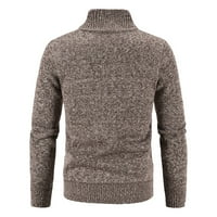 Shpwfbe džemperi za muškarce muški jesen i zimski zip casual štand ovratnik dugih rukava na otvorenom