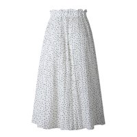 Joau ženski boho cvjetni print maxi suknja elastični visoki struk Linijski gumb Duge suknje