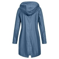 Adviicd jakna lagana vjetrootporna kiša čvrsta vanjska vodootporna kaput boja dugačka jakna Ženska jakna