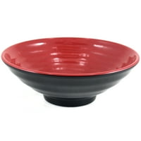 Crna i crvena melamina Jumbo Bowl