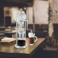 Miumaeov ledeni kapaljki za kafu, hladni pivo-kapljičani kule za ledeni aparat za kavu od nehrđajućeg čelika i borosilikat stakla