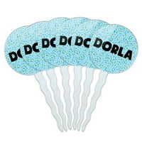 Dorla Cupcake Picks Toppers - set - plave mrlje