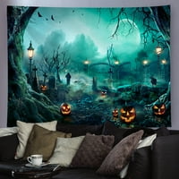 Yipa Halloween Fantasy Art Print Walking Welling Hanling Courful Decor Bohemian Pleshedelic Dekad Trippy