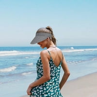 Loopsun kape za žene Ležerne prilike sa sobom solidne šešir žene ljeto sunčano zaštita od sunca pletenje slikovano modno casual šešir