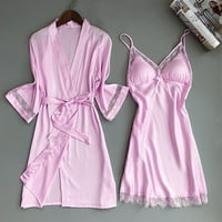 Nove satenske svilene pidžama noći načelde žene odijele donje rublje za spavanje donjeg rublja Napomena Molimo kupiti jednu ili dvije veličine veće