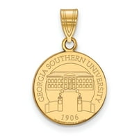 Čvrsto srebro sa zlatnim toniranim Gruzijskom južnom univerzitetu Med Crest Privjesak