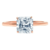 1. CT briljantan aspekter Clear Simulirani dijamant 18k Rose Gold Solitaire Prsten SZ 10