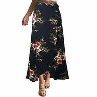 Ženska Visoka struka Maxi suknja Nasleđena plaža Bohemia Chiffon duga cvjetna haljina