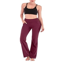 Bomotoo Bootcut joga hlače za žene saloni radovi palila gamaše zvona sa džepom trčeći jogging tweatpants