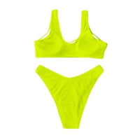 Jiyugala kupaći kostim žene visoko struk tri točke plaže grudnjak najbolji bikini skromni kupaći kostimi