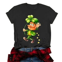 St.Patricks Dan majica Grafički majica Funny Slatki kakao Top Movie Gledanje CrewNeck Majica kratkih